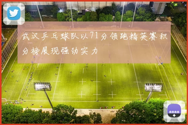 武汉乒乓球队以71分领跑精英赛积分榜展现强劲实力